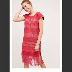 Anthropologie Santa Lupita Coral Garden MidiDress